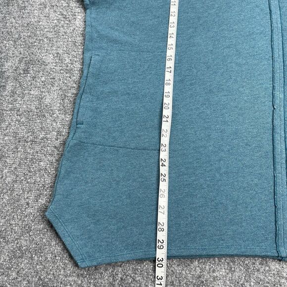 J Jill Pure Jill Sweater Womens Large Cowl Neck 3/4 Kimono Sleeve Teal Pockets - Picture 10 of 12
